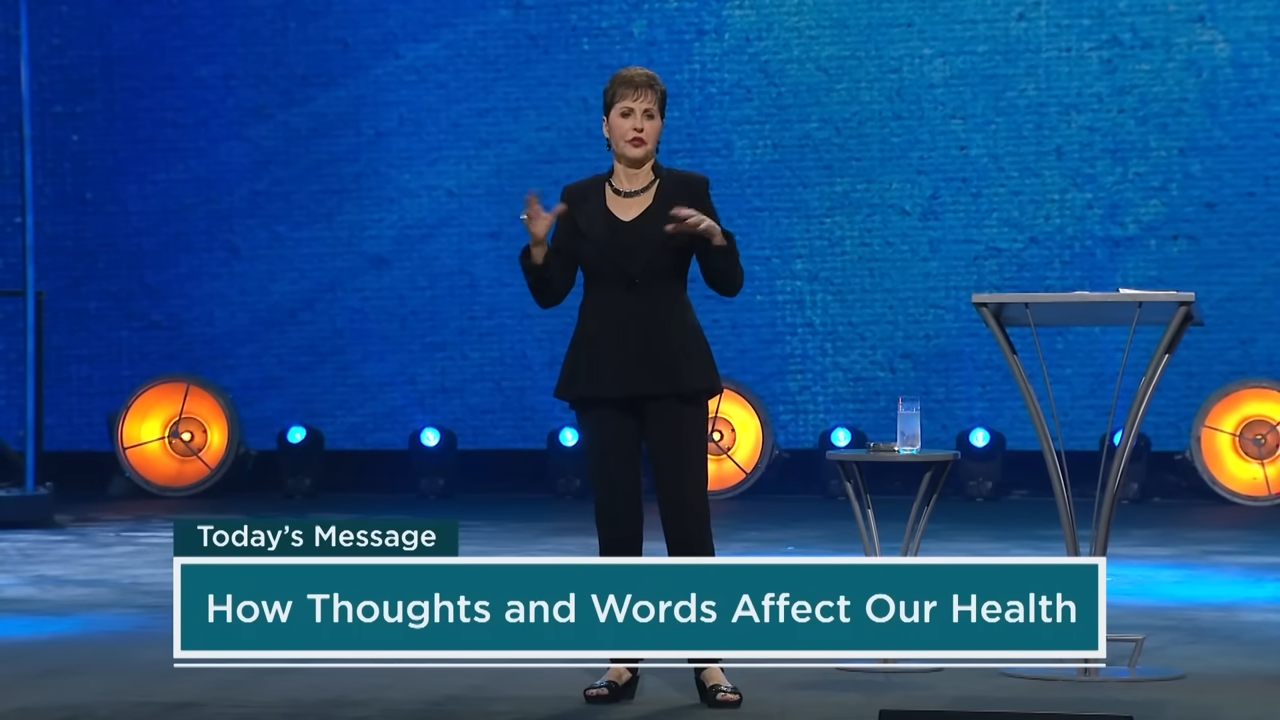 Thoughts, Words & Health - Pt 1 Joyce Meyer Enjoying Everyday